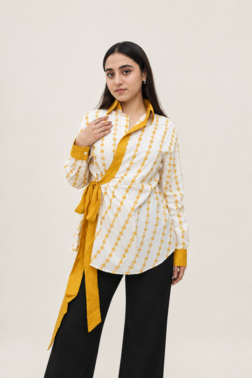 Mustard Muse Wrap Shirt