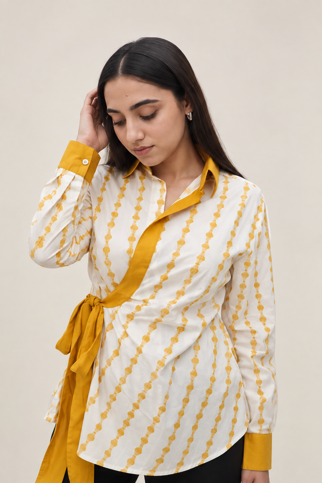 Mustard Muse Wrap Shirt